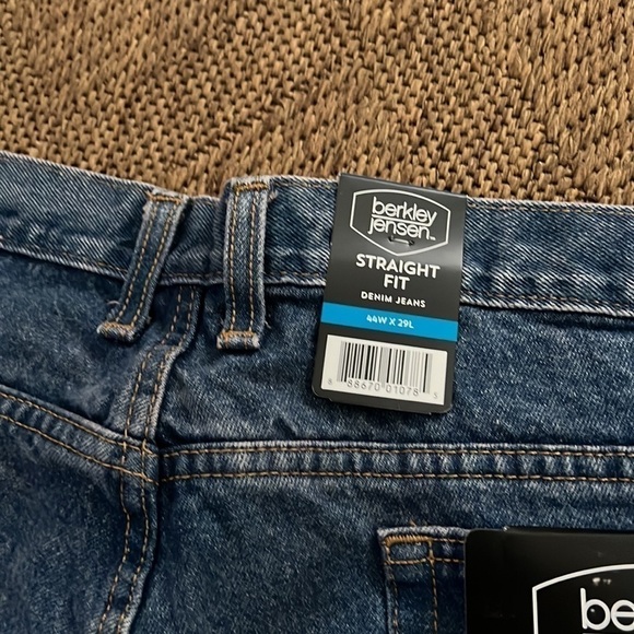 Berkley Jensen Men’s Straight Fit Denim Jeans 44Wx29L NWT - Picture 9 of 11